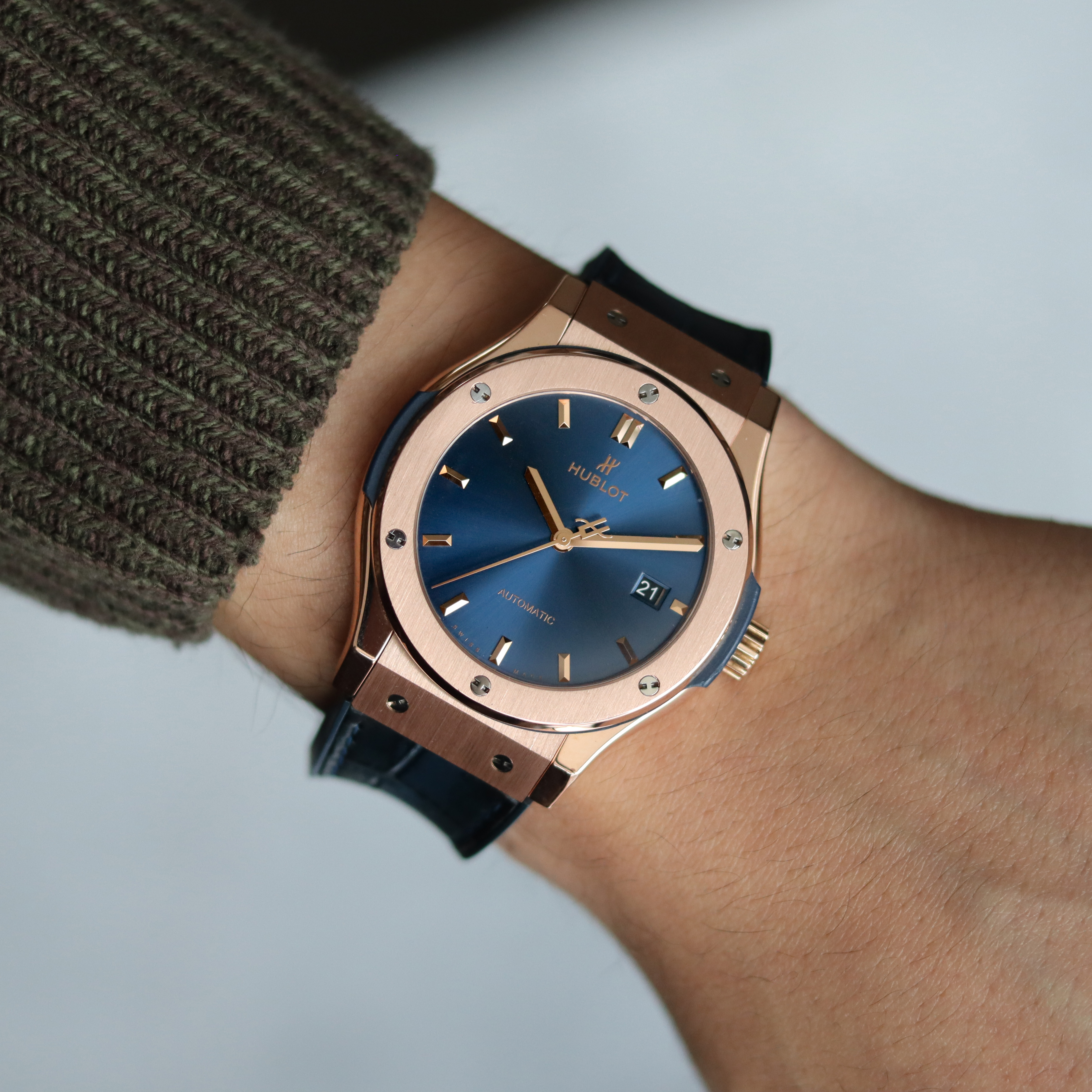 Hublot Classic Fusion King Gold Blue 42 mm